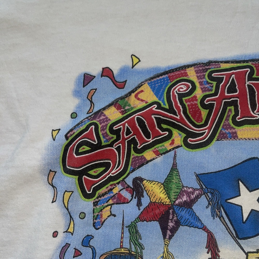 Vtg San Antonio Texas Shirt Mens Large 90s - Picture 3 of 7